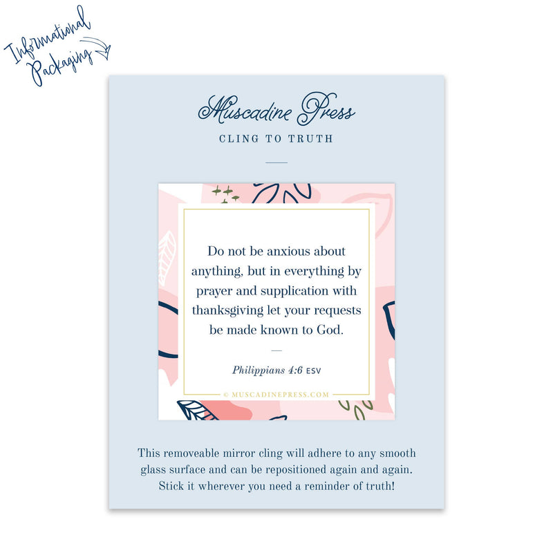 Do Not Be Anxious - Scripture Cling