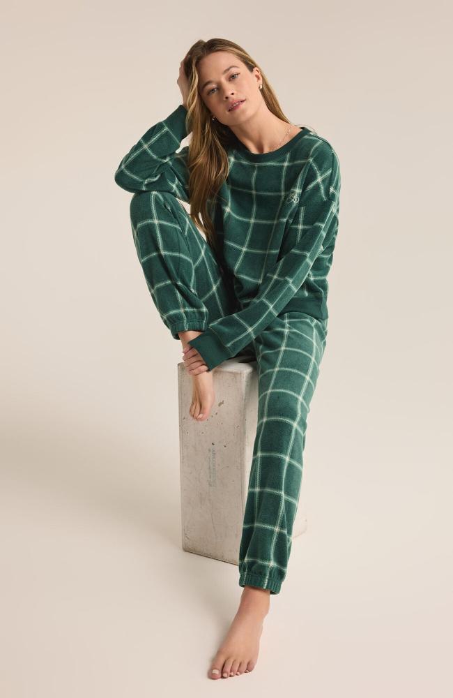 Plaid Long Sleeve Top
