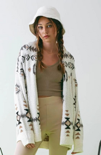 Tribal Print Cardigan