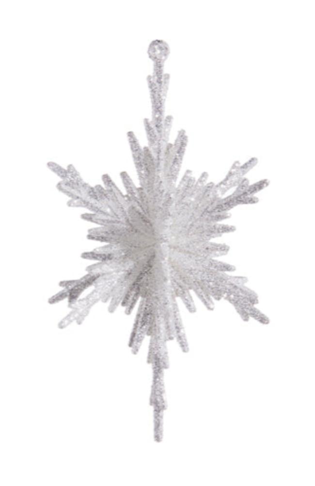 Glittered Snowflake Ornament