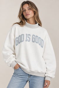 Jesus Reversible Mock Neck Sweatshirt