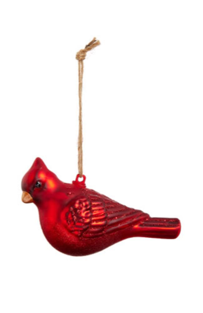 Glittered Cardinal Ornament