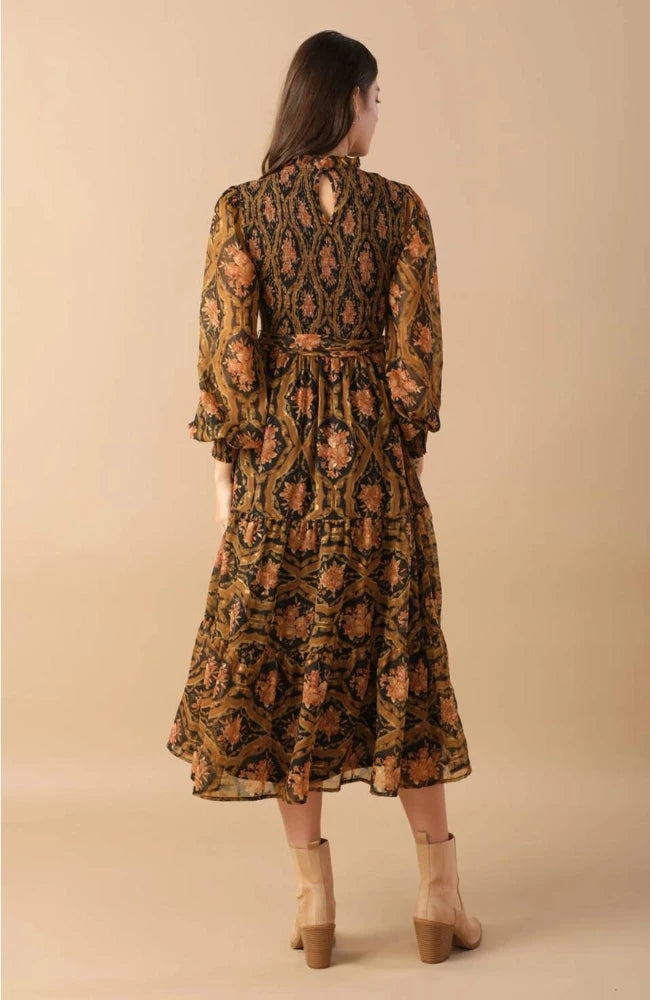 Braelyn Woven Midi Dress