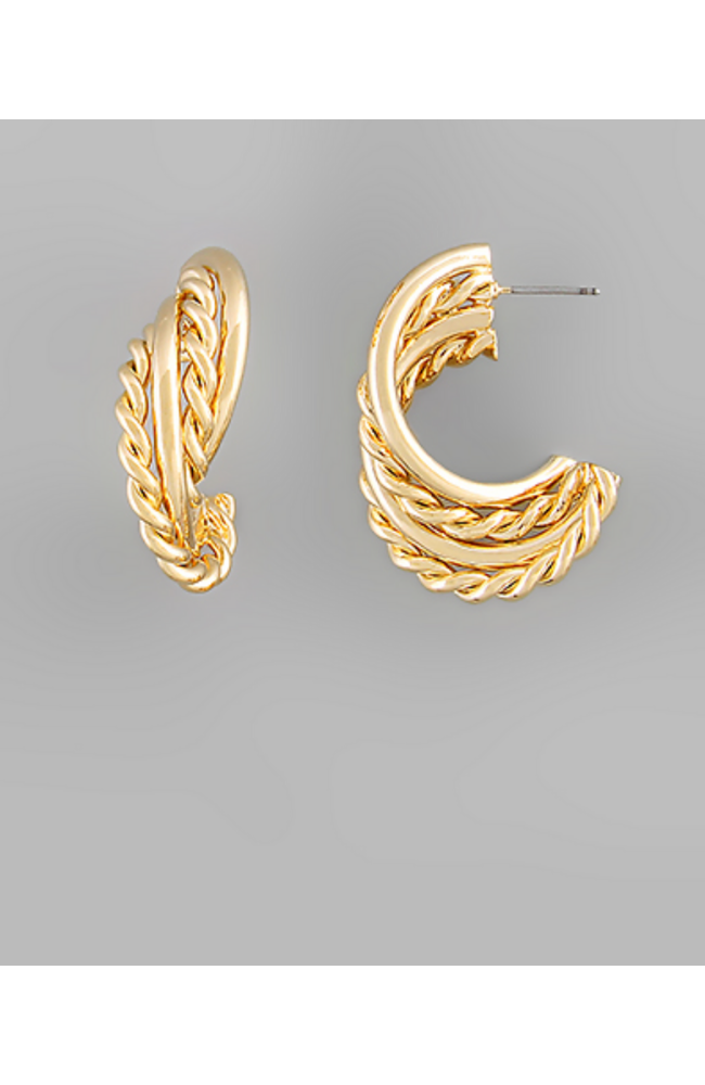 Four Layer Brass Hoops