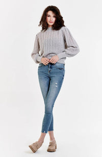 Jasmine Sweater in Grey Cloud