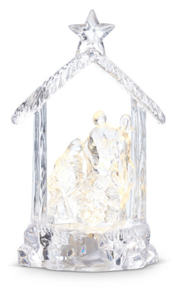 Lighted Acrylic Nativity Ornament