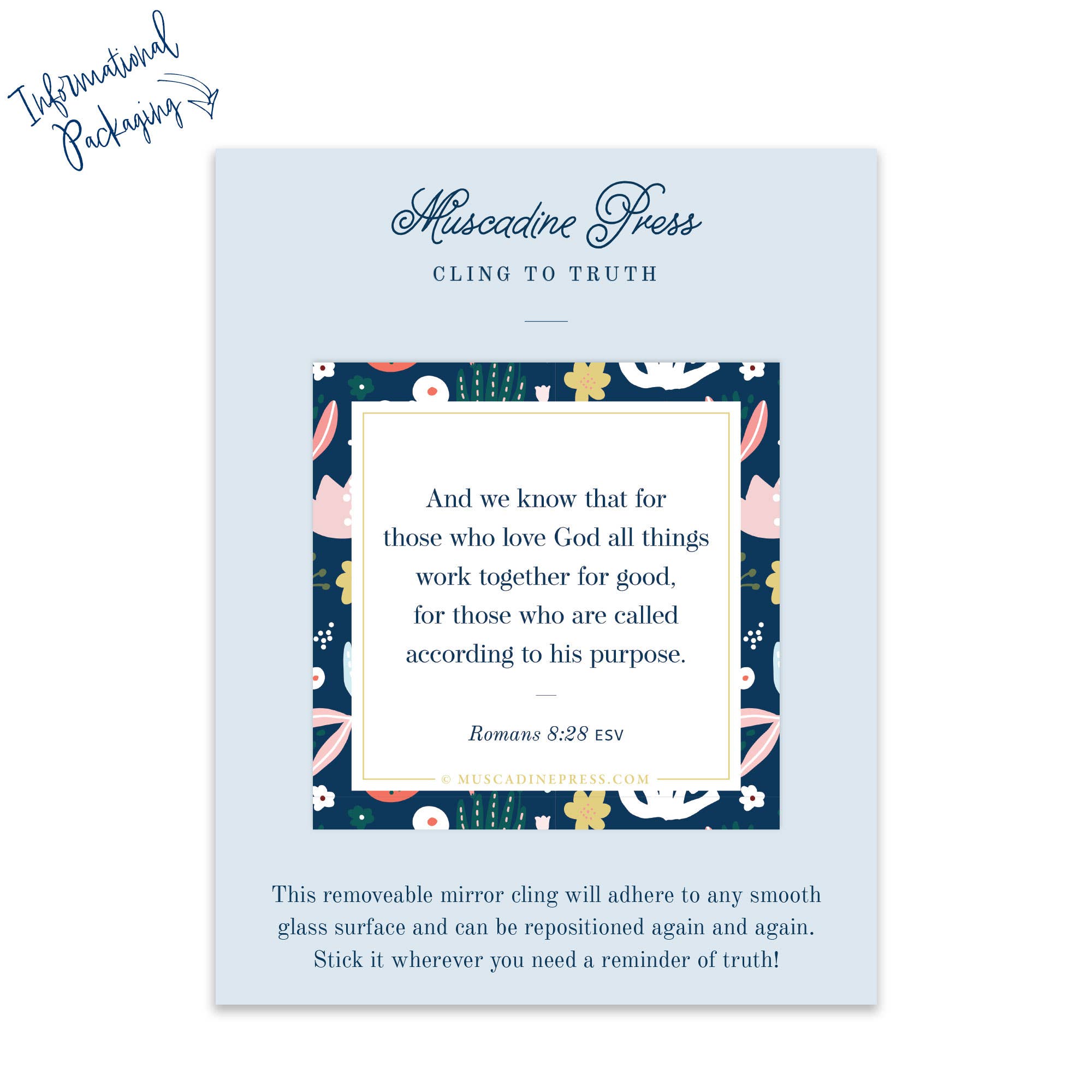 All Things Work Together - Scripture Cling