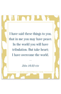 Take Heart - Scripture Cling