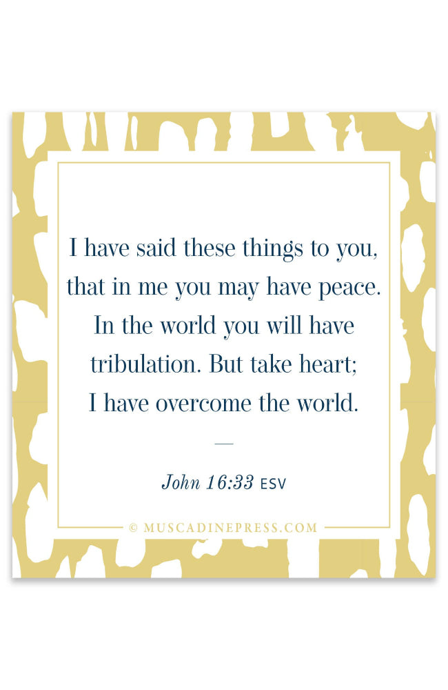 Take Heart - Scripture Cling