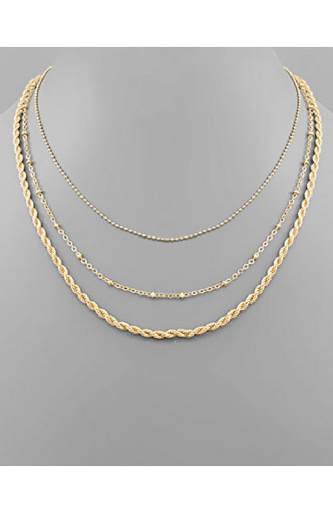 Three Layer Rope Necklace
