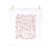 Lo, How a Rose Ere Blooming Christmas Tea Towel