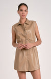 Colette Faux Leather Dress