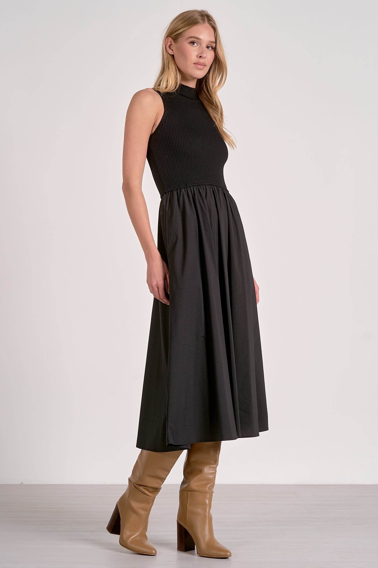 Amara Mock Mix Media Dress