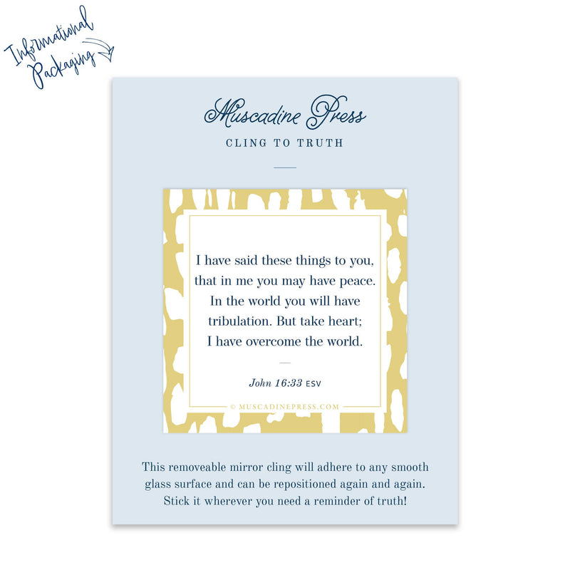 Take Heart - Scripture Cling