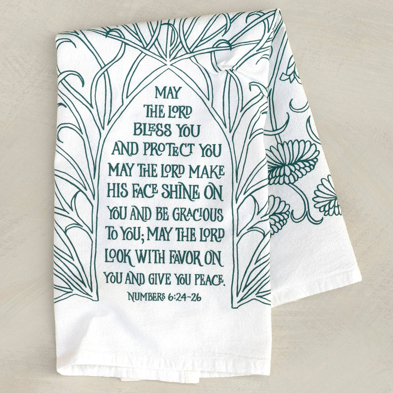 The Blessing Scripture Tea Towel (ESV) — Numbers 6