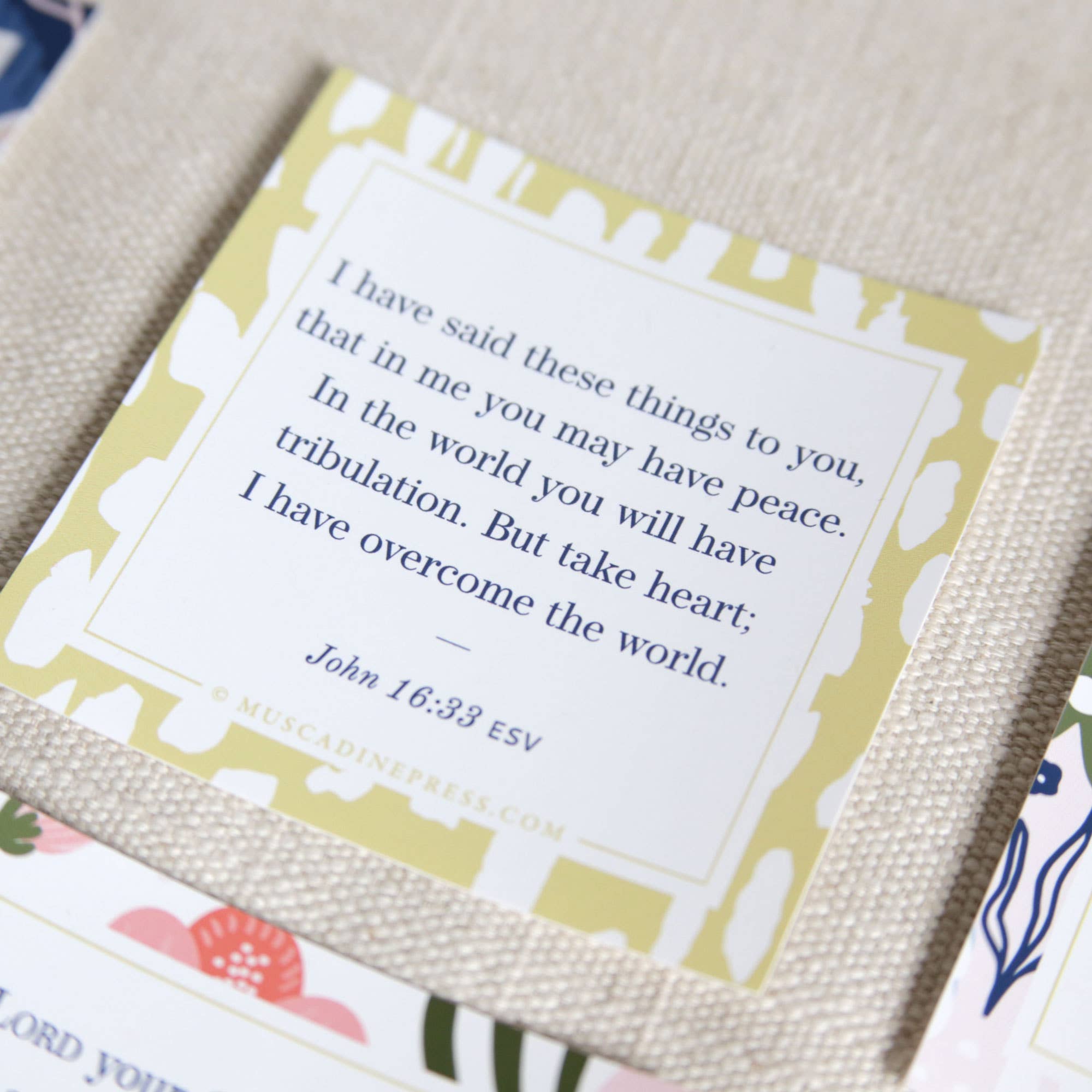 Take Heart - Scripture Cling