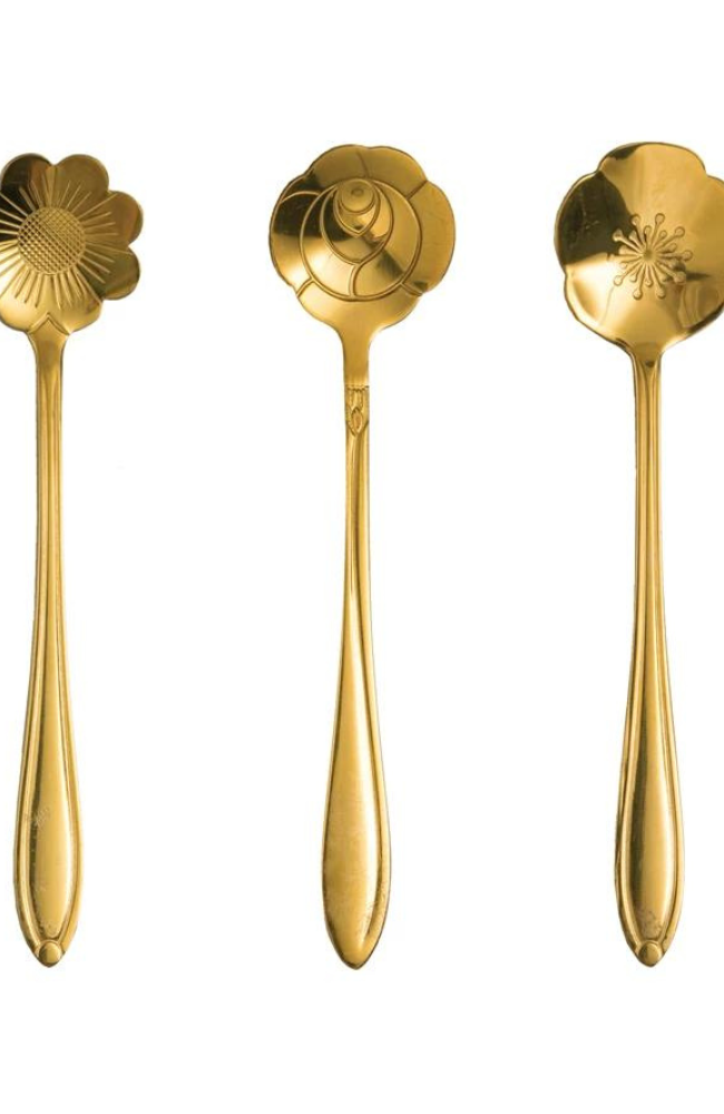 Stainless Flower Spoon Set