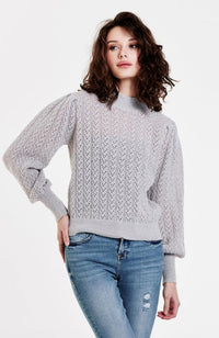 Jasmine Sweater in Grey Cloud
