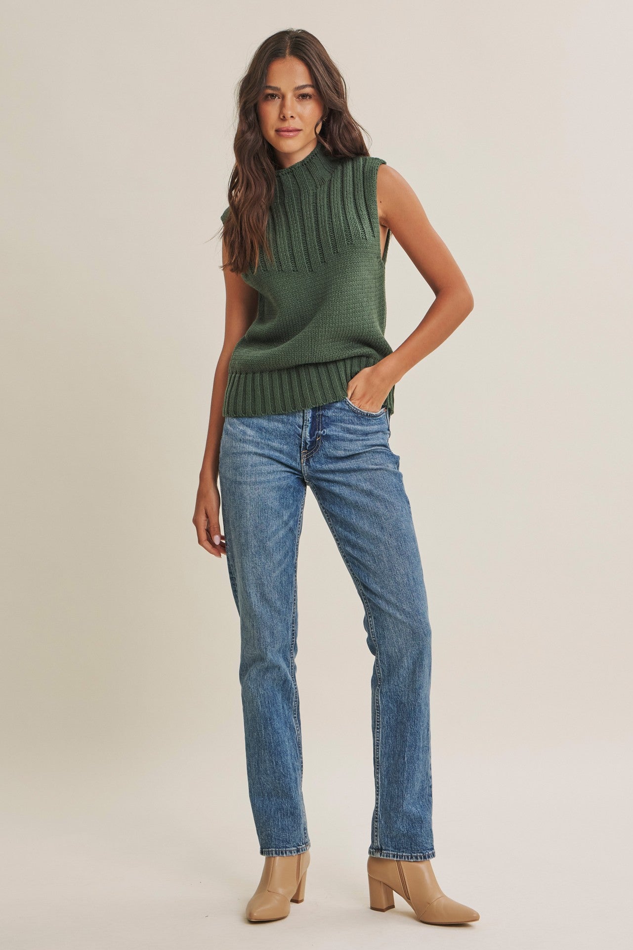 Cabin Mock Neck Sweater