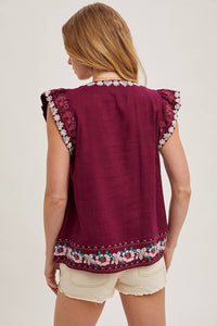 Juniper Embroidered Top