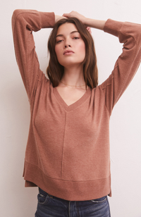 Wilder Cloud V-Neck Long Sleeve Top