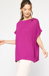 Madison Plum Knit Top