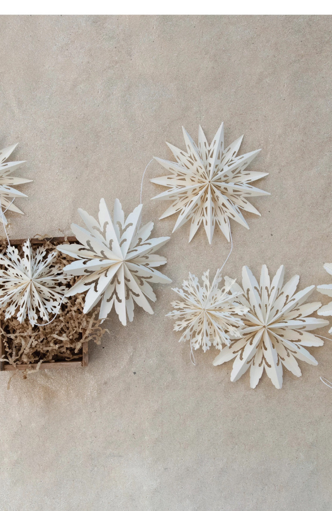 Paper Snowflake Garland