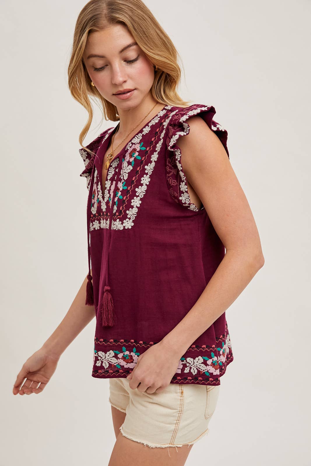 Juniper Embroidered Top