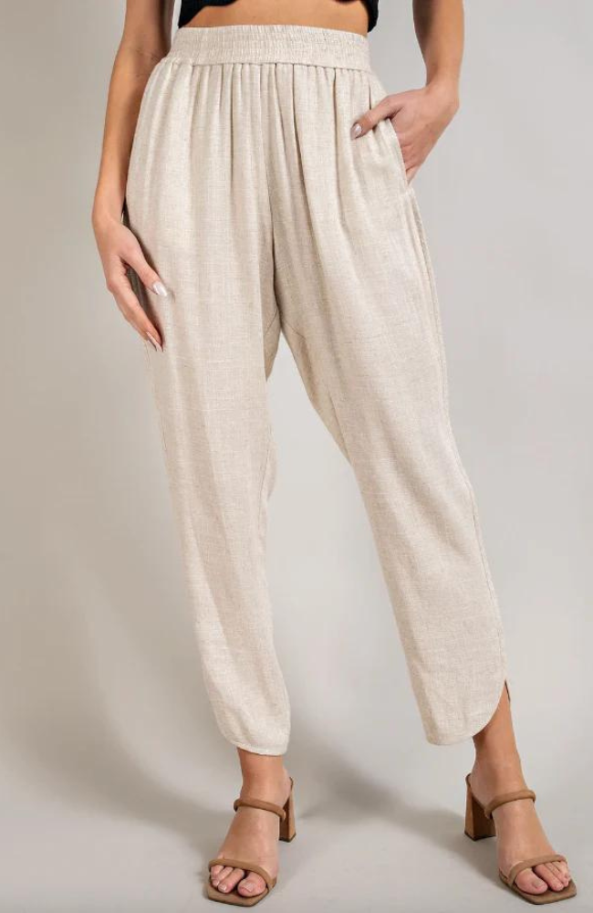 Natural Linen Pants