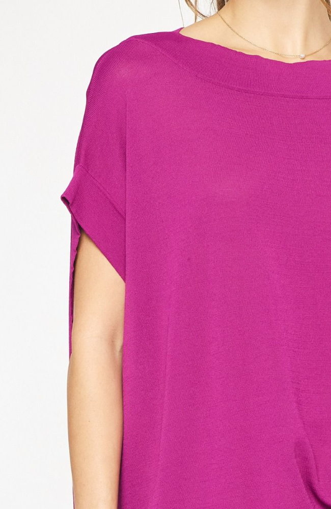 Madison Plum Knit Top