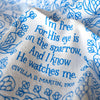 His Eye is on the Sparrow Gospel Song Tea Towel