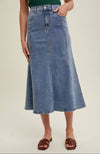 Flare Midi Skirt