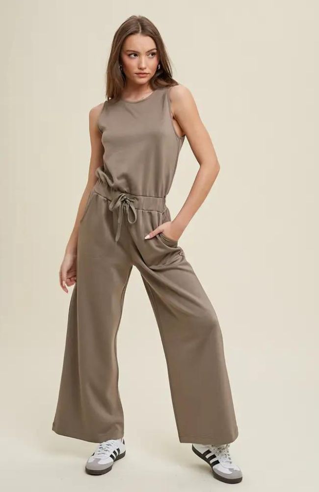 Gretchen Olive Jumpsuit
