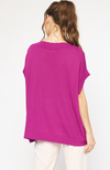 Madison Plum Knit Top