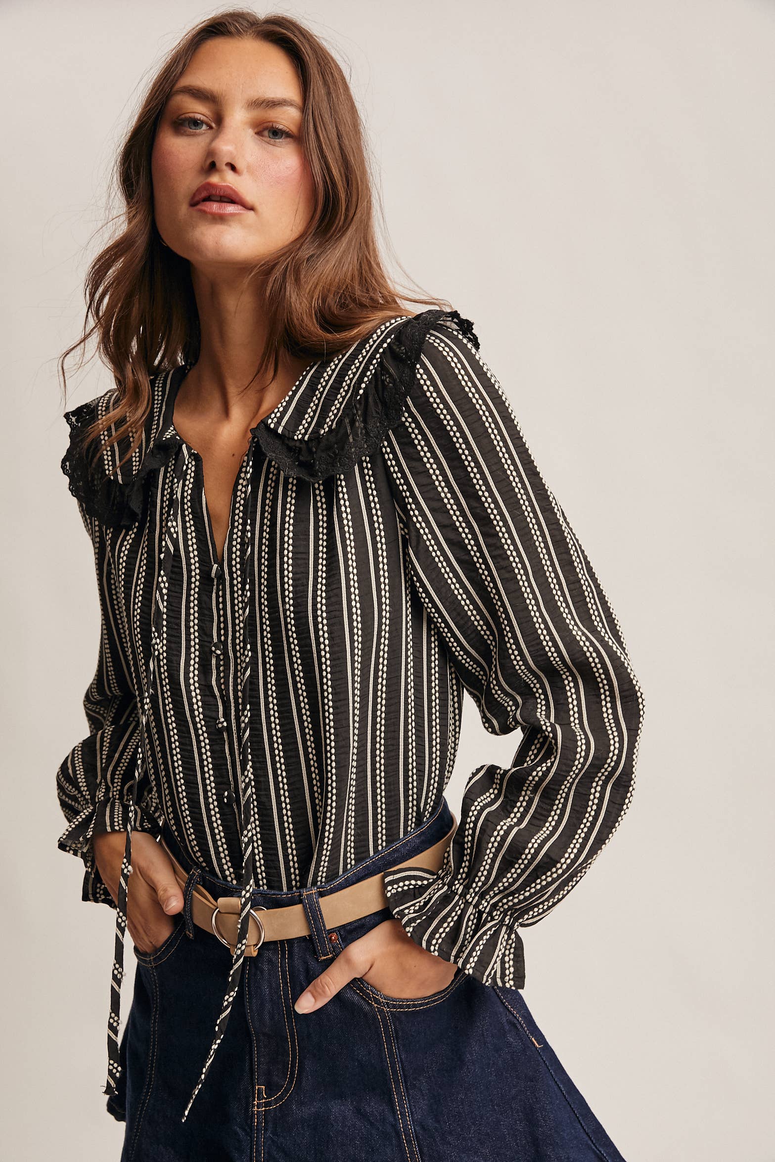 Helen Collar Top