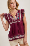 Juniper Embroidered Top