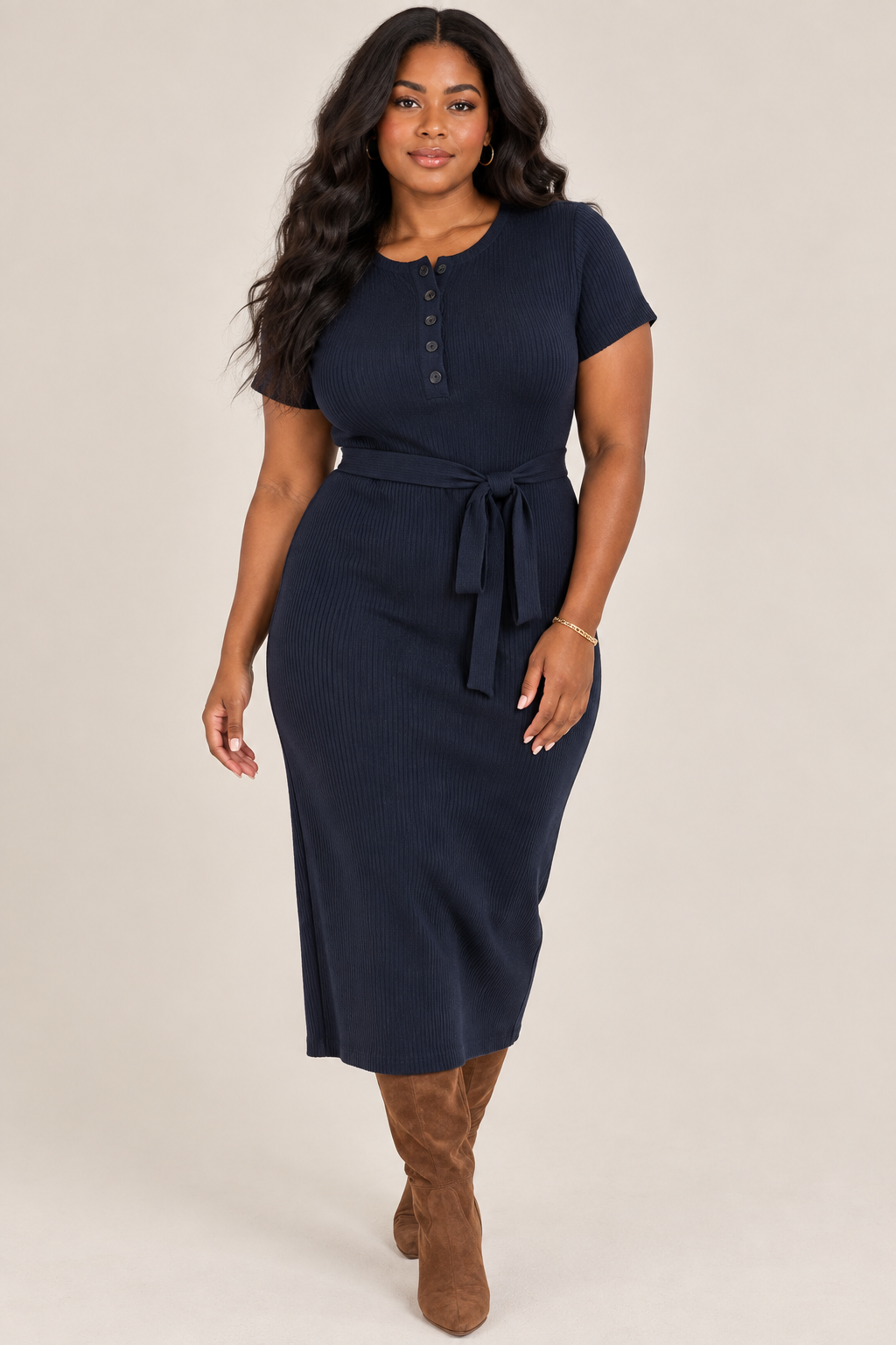 Cleo Navy Dress