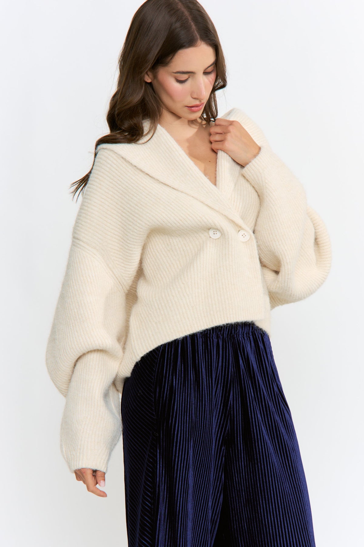 Jessenia Wool-Blend Cardigan
