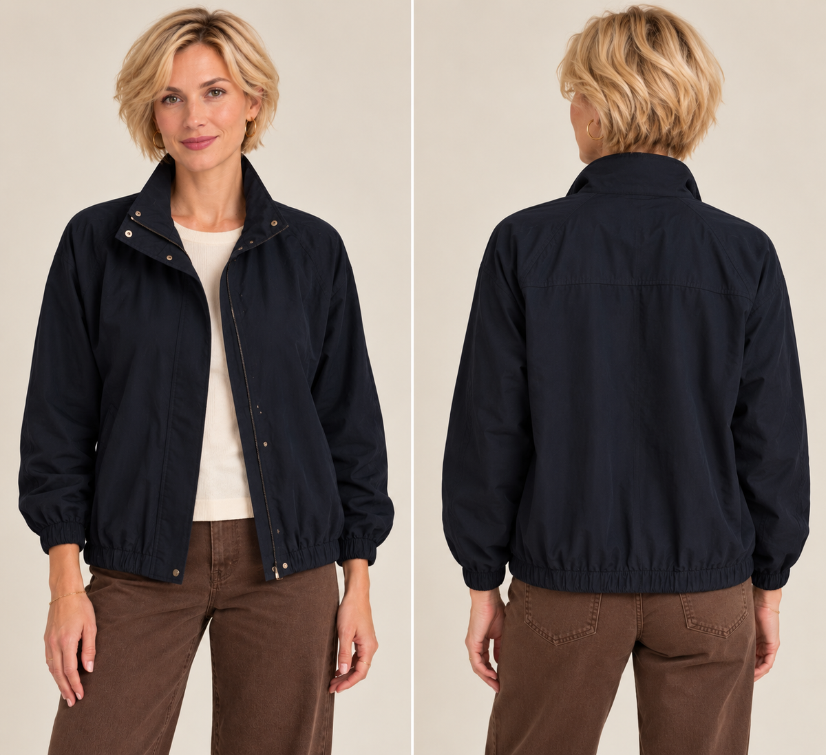 Mock Neck Jacket