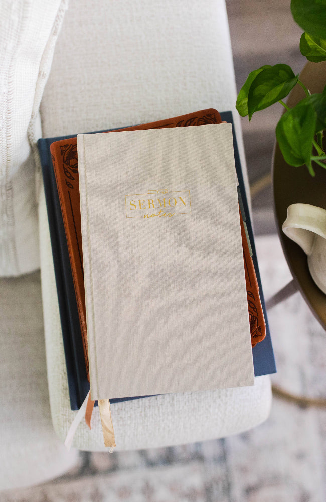 Sermon Notes Journal - Beige