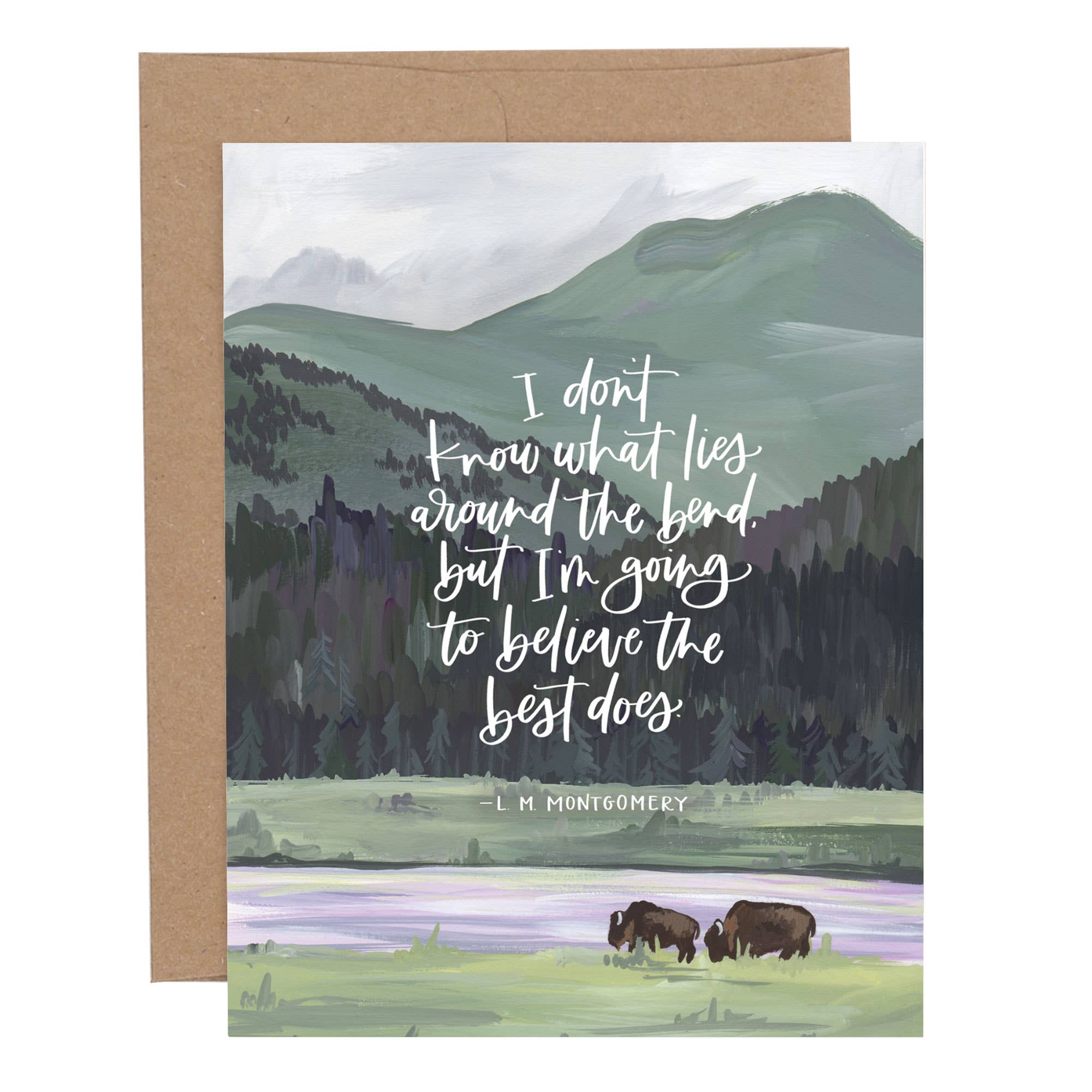 Bison Bend Encouragement Greeting Card