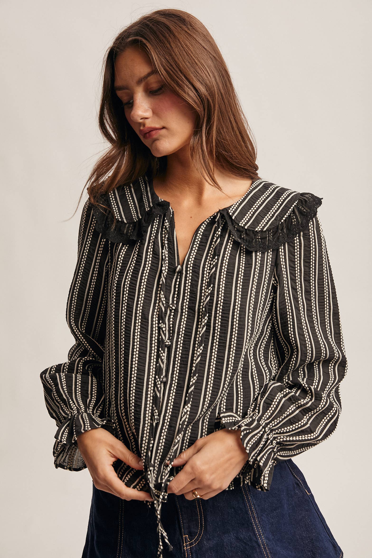 Helen Collar Top