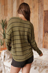 Faye Drop Neck Long Sleeve Top