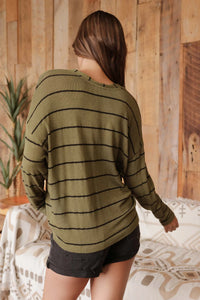 Faye Drop Neck Long Sleeve Top