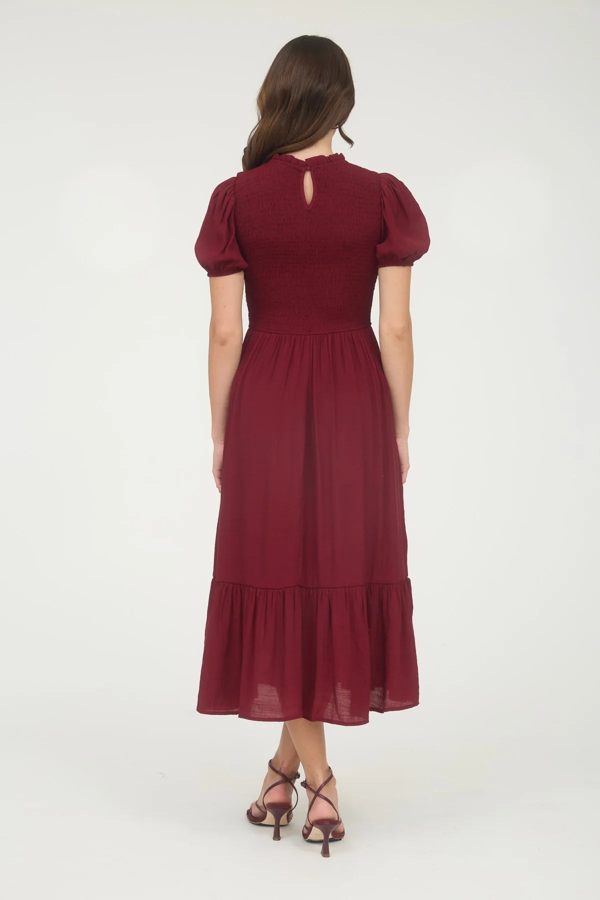 Elara Puff Sleeve Midi