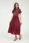 Elara Puff Sleeve Midi