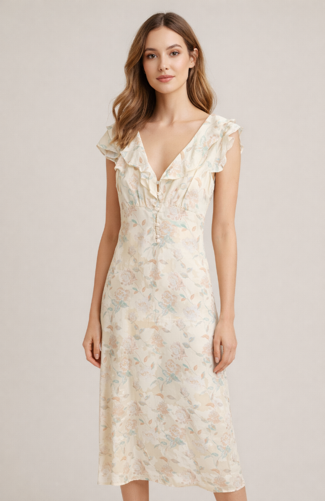 Juno Ivory Floral Dress