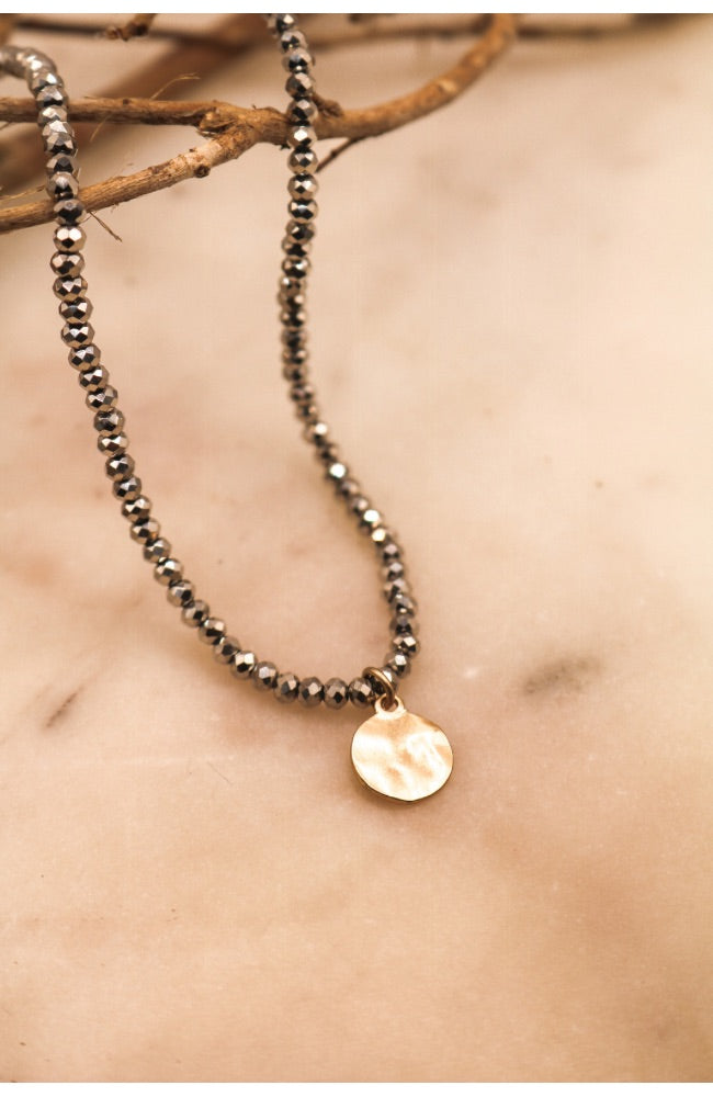 Hermatite Charm Bead Necklace