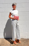 Claire Cuff Sleeve Ribbed Top