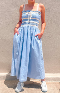 Audrey Bow Midi Dress